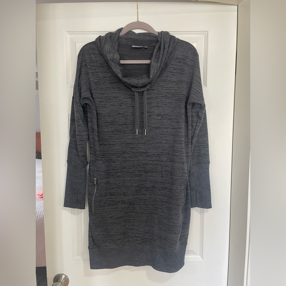 Athleta Gray Long Sleeve Sweater Dress